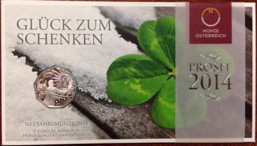 Eiamaya Österreich Austria 5 Euro Silber HGH Neujahrsmünze 2014 - Photo 1/4