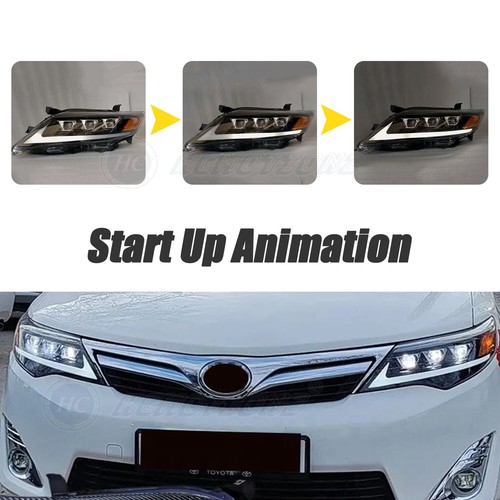LED Headlights For Toyota Camry XV40 2010-2011 DRL Start up Animation 2pcs - Picture 3 of 11