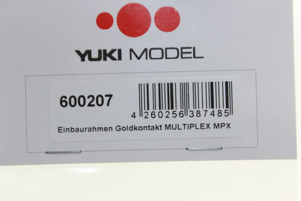 Yuki 600207  Einbaurahmen Goldkontakt kompatibel Multiplex MPX Stecker NEU  - Bild 2 von 3