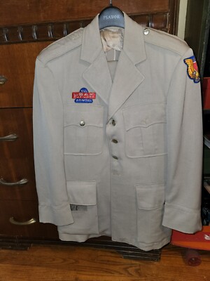 Vtg USAF Auxiliary Civil Air Patrol Khaki Officers Jacket Pants Illinois  Wing