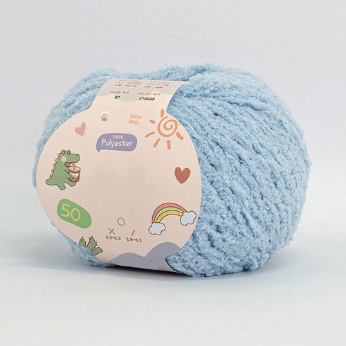 50g Dolls Hand Knitting Scarf Sweater Coral Towel Threads Fluffy Wool Yarn - Picture 30 of 33