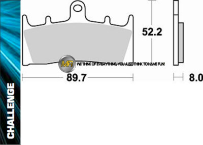 FOR KAWASAKI ZRX 1200 2005 05 FRONT SINTERED BRAKE PADS BRAKING METAL