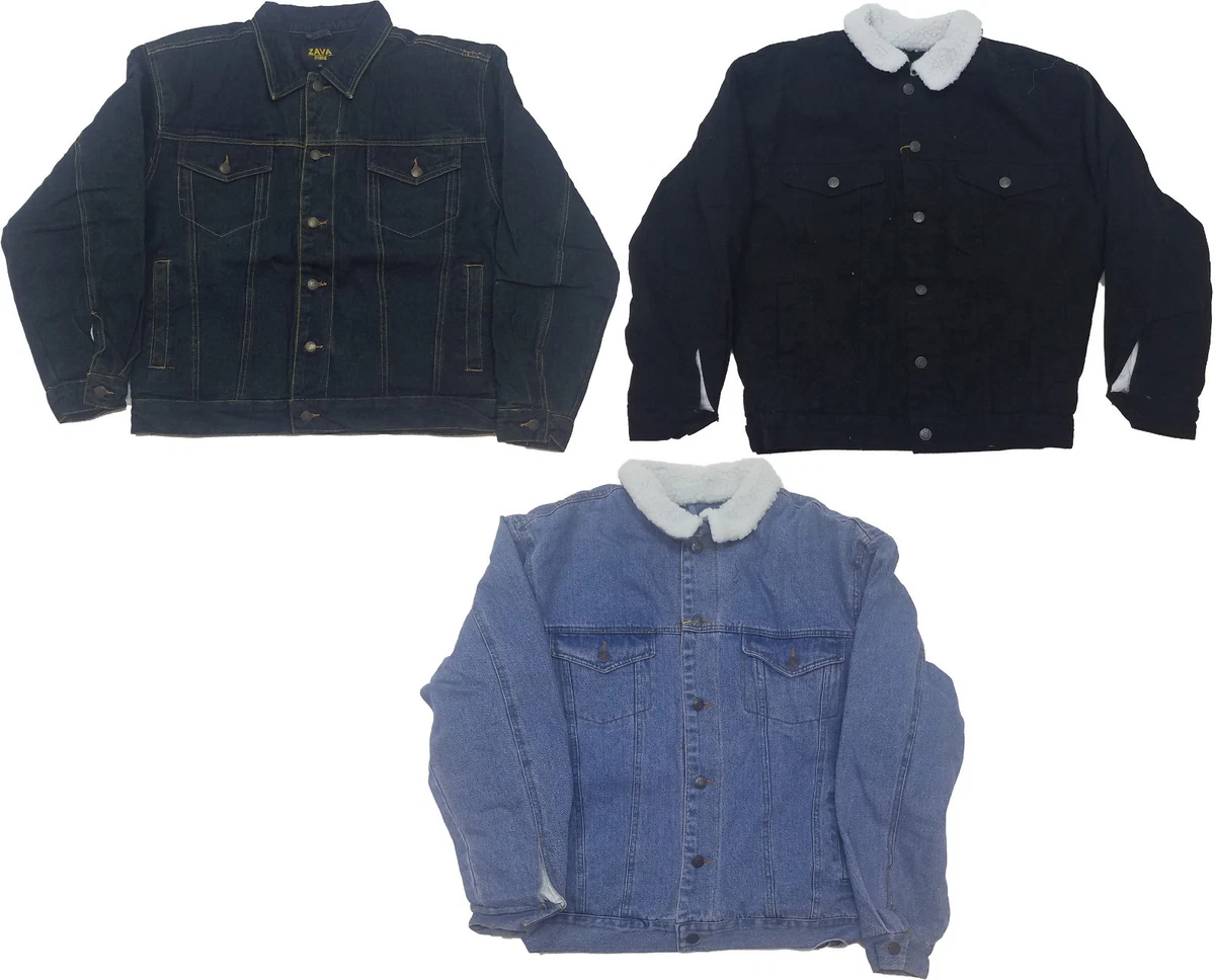 Chaqueta de vaquero de mezclilla con piel Chamarra vaquera de mezclilla con borrego