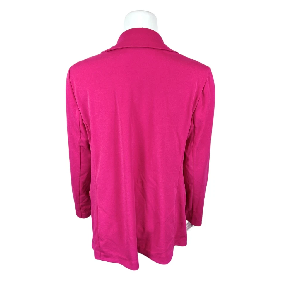 Blazer GRAVER Susan Graver Regular LK Fusion Doble Pecho Fucsia Talla X-Grande Foto 2 de 2