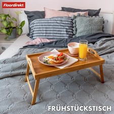 Bambus-Betttablett Serviertablett Fr&uuml;hst&uuml;ckstablett Laptop-Tisch Nachhaltig-Utah