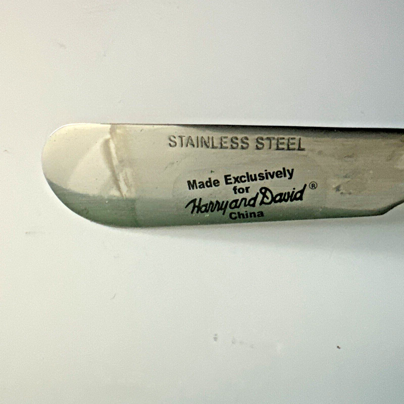 Harry And David Easter Décor Chicks & Bunnies 4 Ceramic Sterling Knife Spreaders