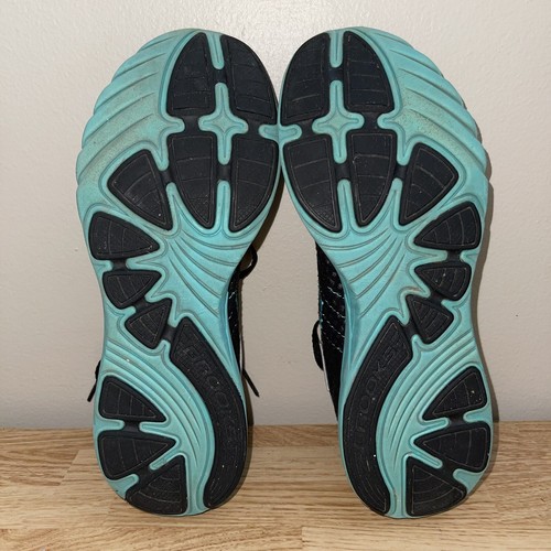 Brooks Green Silence Running Shoes Womens sz 7.5 Road Trainers Lightweight Black - Picture 6 of 8