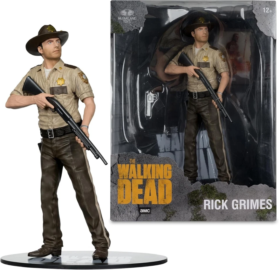 Figura Posada The Walking Dead Rick Grimes Escala 1:8 10" - McFarlane Toys - Nueva Foto 2 de 4