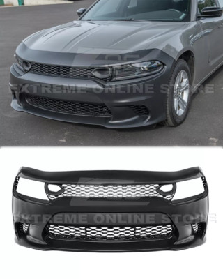 New Full Conversion Front Bumper For 15-Up Dodge Charger SRT Hellcat Style Cover