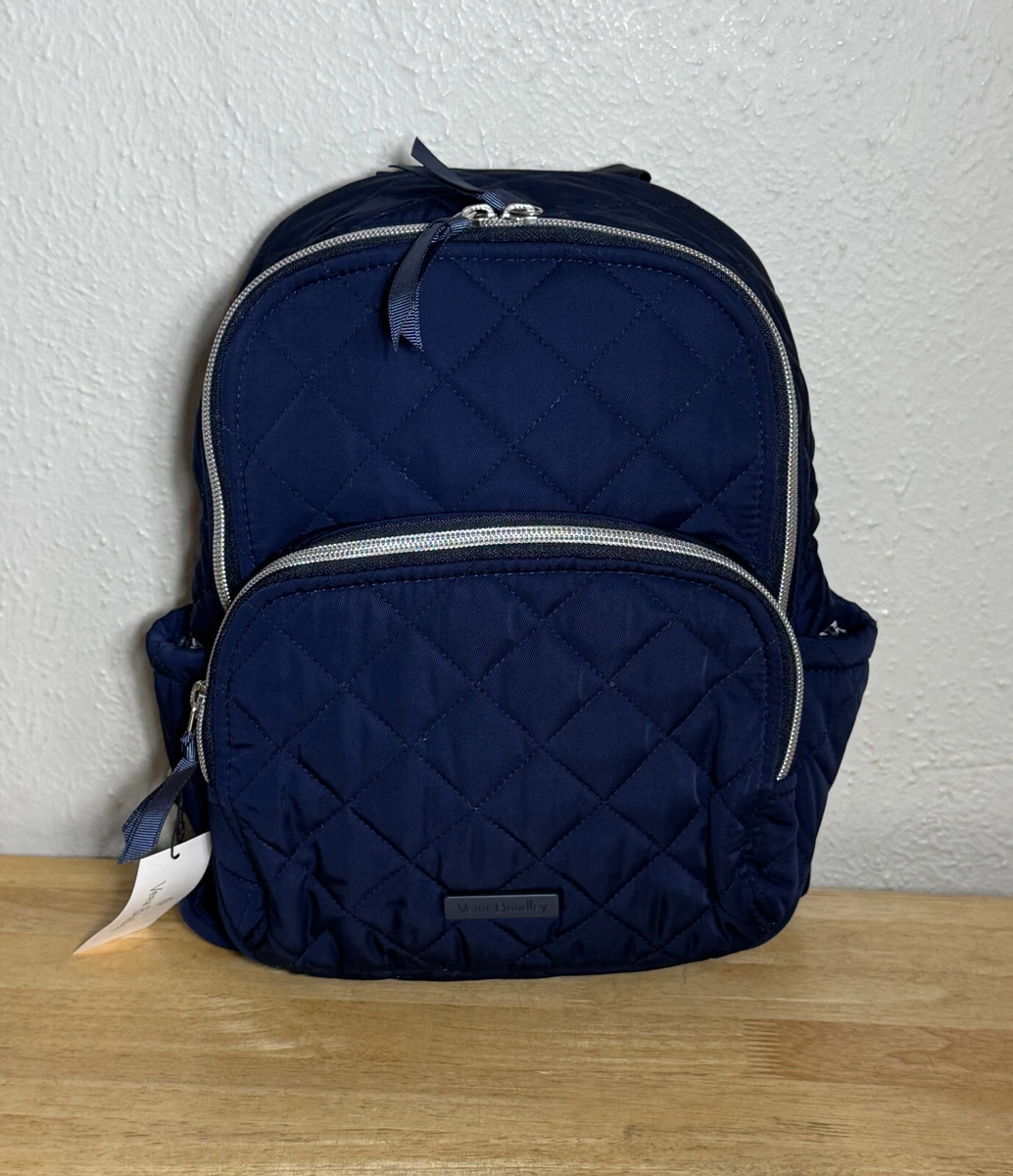 Small Backpack Performance Twill Classic Navy NWT Amazon.com: Vera Bradley Women main image 4