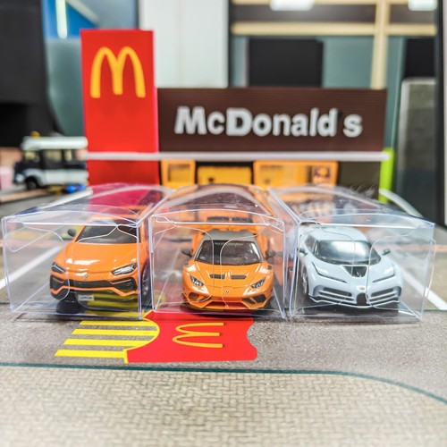 3Pcs Mini GT 1/64 Lamborghini Urus Arancio Borealis Bugatti Diecast Car Model - Imagen 2 de 3