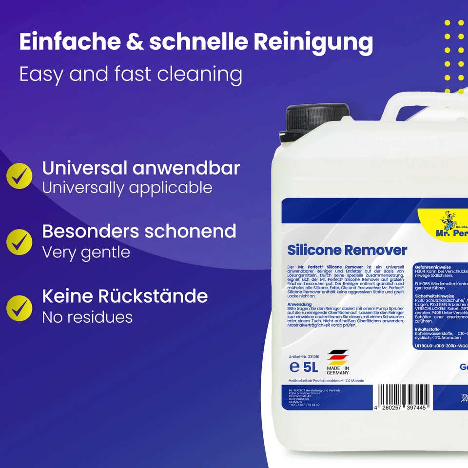 Mr. Perfect Silikonentferner 2x5L Silikonreiniger Entfetter Reiniger Autolack - Bild 2 von 4
