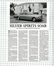 Rolls Royce Flying Lady Silver Spirit Car Review  - 1991 Magazine Article