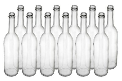 Home Brew Ohio Clear 750ml Bordeaux Screw Top Bottles Case of 12