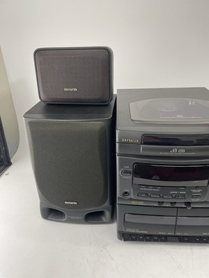 Aiwa CX-NV20U 1995 Stereo System CD Changer Dual Cassette 2