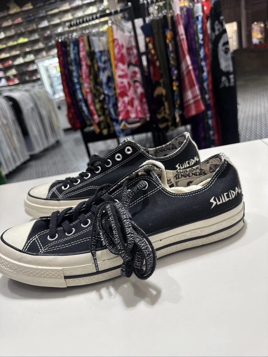 Suicidal Tendencies x Converse Chuck 70 OX Black White for Sale
