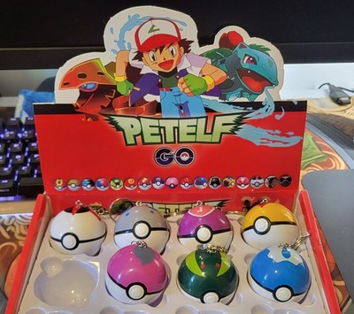 Handmade Pokeballs Keychain