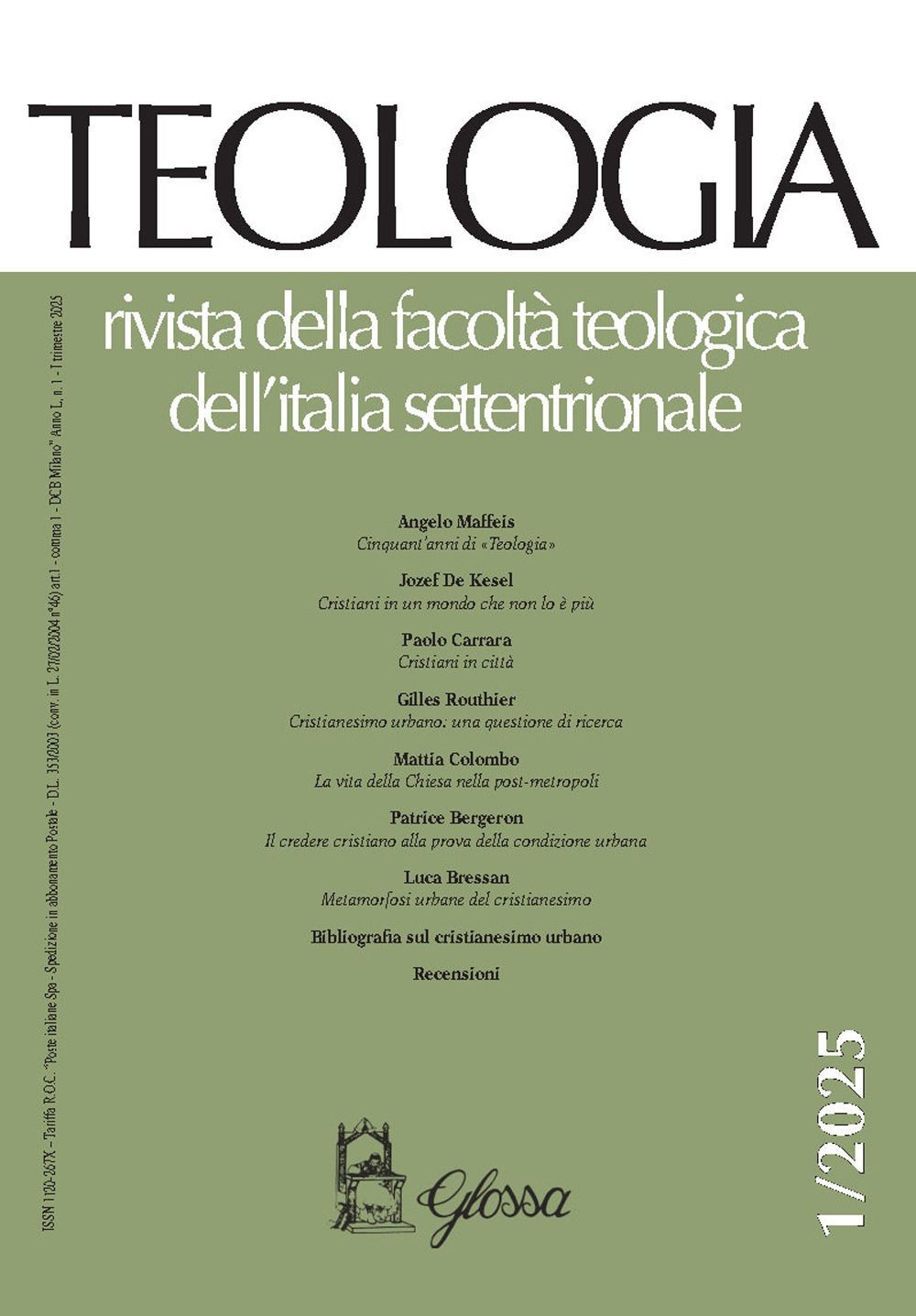 Libro Nuovo - Teologia (2025) #01  - Glossa