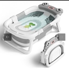 Baby Bathtub, Collapsible Newborn Bathtub for Infant to Toddler 0-24 Months