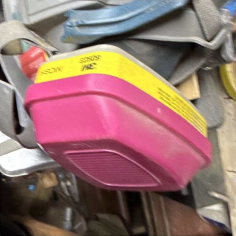 3M 6200 Half Mask Respirator with Pink Filters
