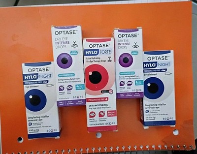 Optase/2 Dry Eye Intense/1 Hylo Forte/2 Hylo Night Ointment/Free Shipping