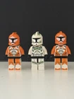 Lot of 3 lego clone trooper minifigures / sw0298 / sw0299