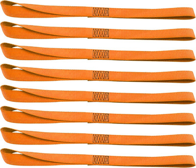 Soft Loop Tie-Down Straps 8PK 1-1/16 X 18 Inches - 3600LB Breaking Strength, Loo