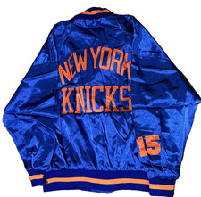 NWT Vintage Mitchell  Ness NY Knicks Jacket Spellout Hardwood Classics Size 60