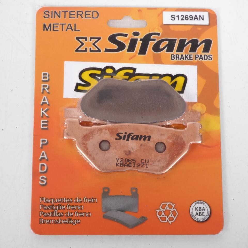 Plaquette de frein Sifam arrière pour moto Yamaha FJR 1300 ABS 2003-2009