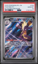 2025 POKEMON PFL EN-PHANTASMAL FLAMES ILLUSTRATION RARE #103 TOXTRICITY PSA 10