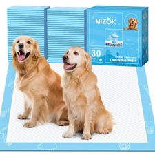 MIZOK 36x36in Dog Pee Pads Jumbo Disposable Dog Training Pads Super Absorbent...