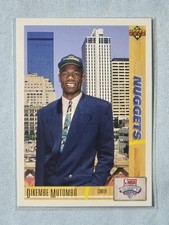 UPPER DECK 1991-92 Dikembe Mutombo #3 Denver Nuggets NBA Draft Rookie Card
