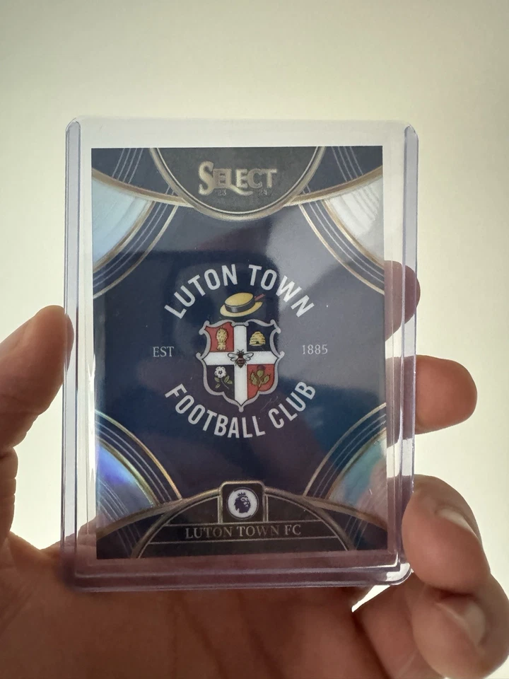 2023-24 Panini Select EPL Luton Town FC SSP Team Badge Card #12 Prizm CASE HIT - Image 3 of 3