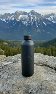 Starbucks Trinkflasche Keep Drinks Hot or Cold Soft Black Finish 16oz 562ml