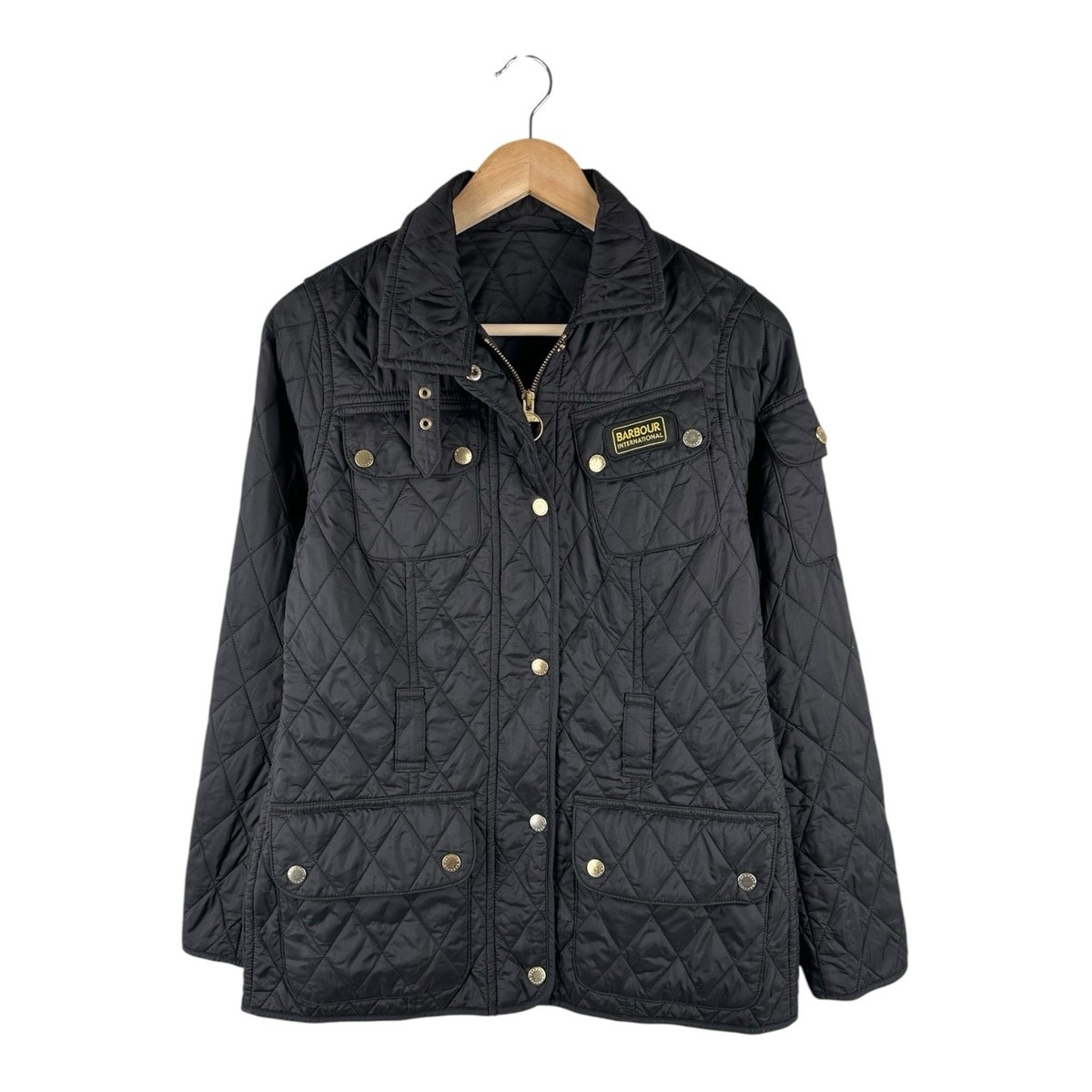 Barbour International インターナショナル【42】 International Enduro Barbour Enduro Green Women's Jacket Barbour