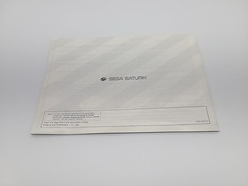 Official SEGA Saturn Model 1 One System Console Instruction Manual OEM