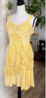 Disney Princess Belle Costume Dress Girls Size 13/14 Beauty