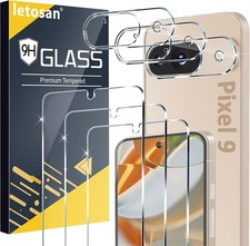3 Pack Screen & Camera Lens Protectors for Google Pixel 9 6.3" Military Grade