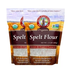 Organic Spelt Flour | Pack of 2 | 1.5 lb | Non-GMO | Grain Place Foods
