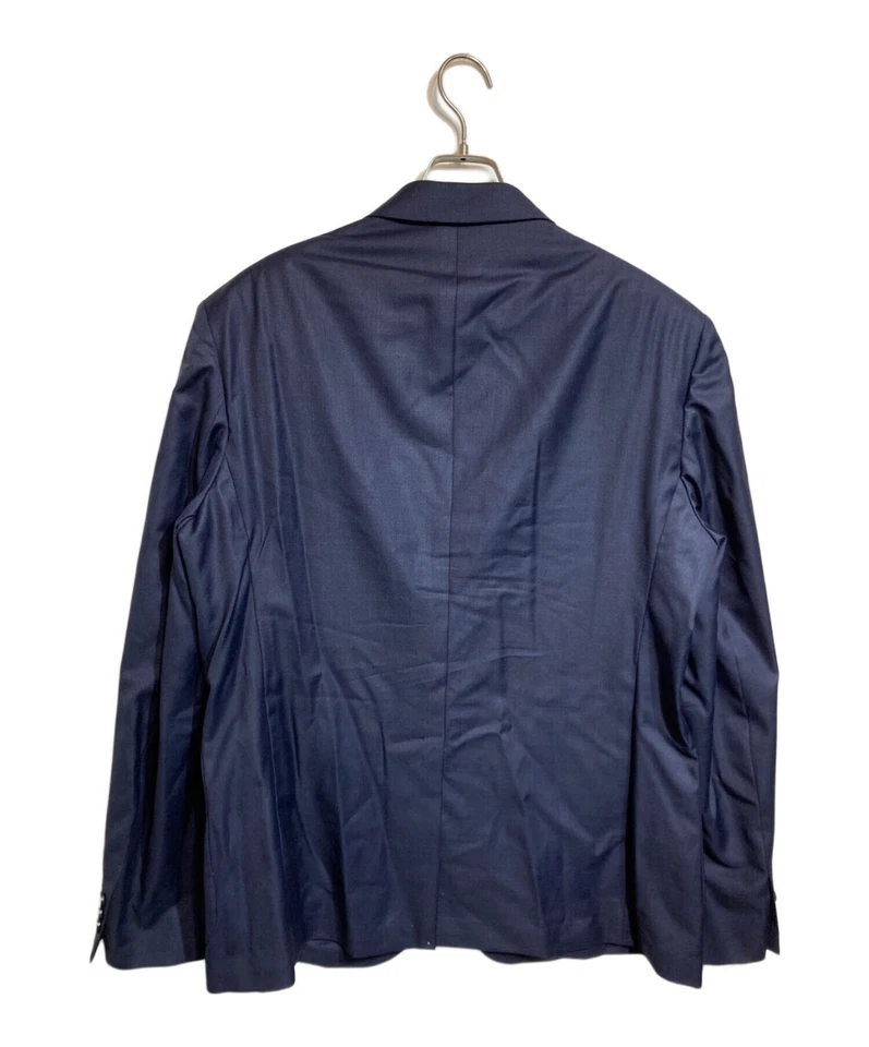 VERSACE Wool single-breasted blazer Size: 54 Navy 1016155 Men - Image 2 of 4