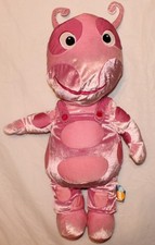 Vintage 2006 Nick Jr Backyardigans Uniqua 27" Soft Pink Plush Cuddle Pillow-EUC