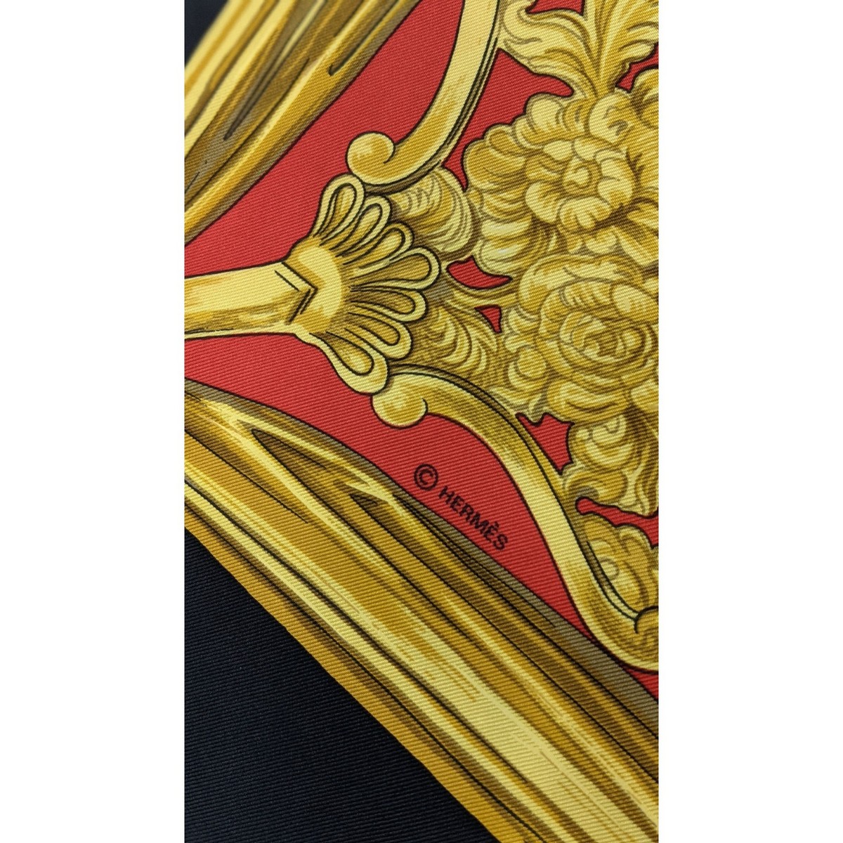 Hermes Etriers by F. de la Perriere Silk Scarf View 5