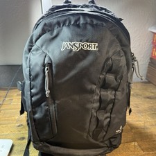 JanSport Agave 32 Black Backpack Laptop Hiking School Travel 32L Daypack