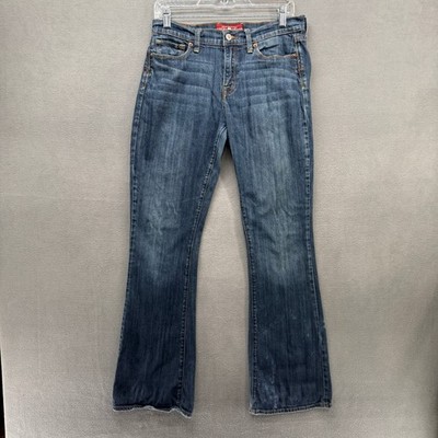 Lucky Brand Sofia Boot Jeans Womens 10/30 Long Dark Wash Stretch Distressed