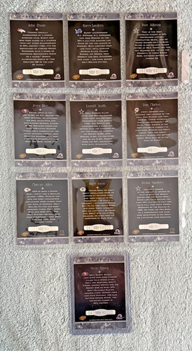 1997 Donruss Legends of the Fall Football Complete 10 Card Set /10,000 - Picture 2 of 2