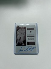 2018 Panini Contenders Lamar Jackson Rookie Printing Plate On Card Auto 1/1. rookie card picture