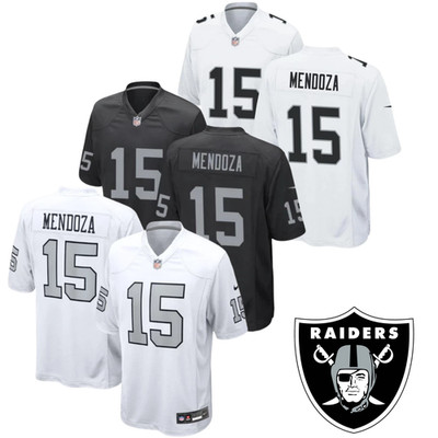 Men's Raiders #15 Fernando Mendoza Limited Stitched Jersey