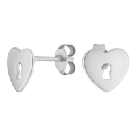 Ohrstecker Silber 925 Ohrringe Herz Echtschmuck Damenschmuck