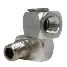 360 Degree Swivel Air Hose Line Fitting 1/4'' NPT Pneumatic Tool Coupler Adapter