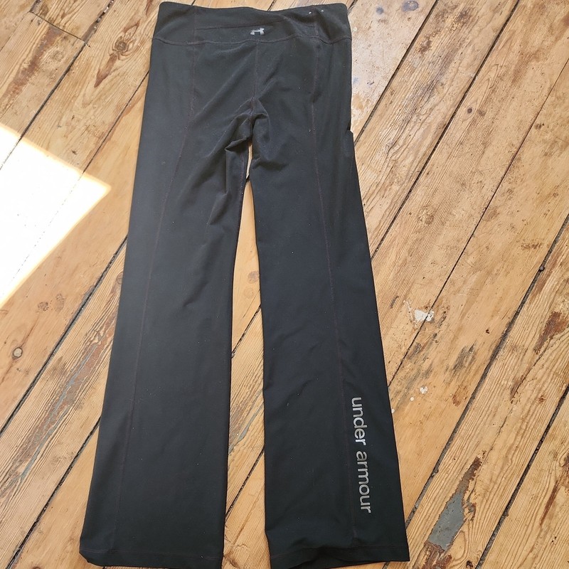 Under Armour Girls Gray Fitted Flare Athletic Pants YXS Yoga Dance Activewear